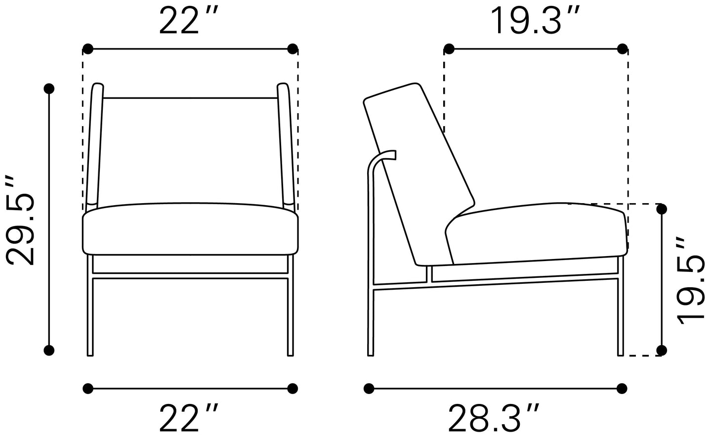 Atlanta Accent Chair Brown