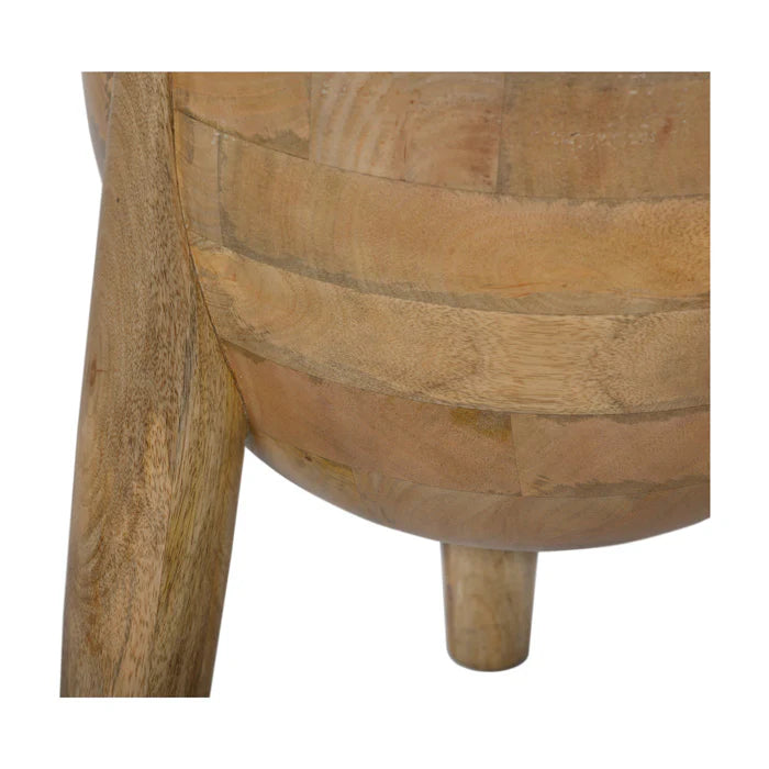 Stance Marble Solid Wood Accent Table Natural